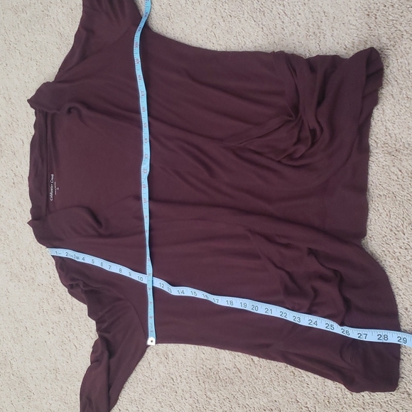 Cold Water Creek L open front draped cardi big slouch pockets sooofffttt - Picture 8 of 8